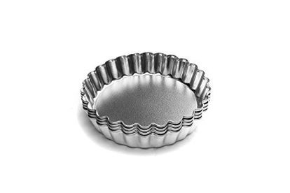 Picture of Fox Run Tartlet/Quiche Pan with Removable Bottom, Tin-Plated Steel, 4-Inch, Set of 4