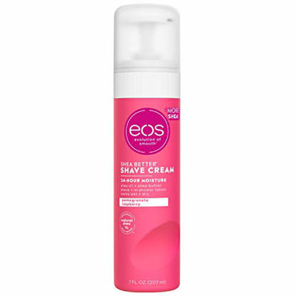 Picture of eos Shea Better Shaving Cream for Women- Pomegranate Raspberry | Shave Cream, Skin Care and Lotion with Shea Butter and Aloe | 24 Hour Hydration | 7 fl oz