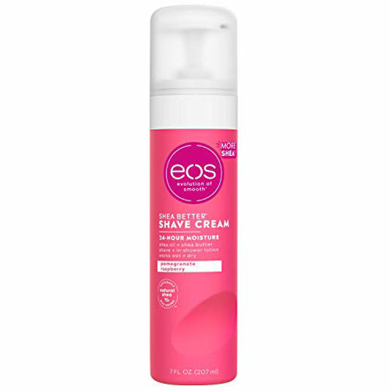 Picture of eos Shea Better Shaving Cream for Women- Pomegranate Raspberry | Shave Cream, Skin Care and Lotion with Shea Butter and Aloe | 24 Hour Hydration | 7 fl oz