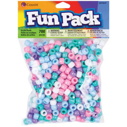 Picture of Cousin Pastel Color Mix Pony Bead Fun Pack