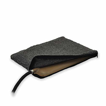 Picture of K&H Pet Products Small Animal Heated Pad Deluxe Replacement Cover Gray 9" x 12" (Heated Pad Sold Separately)