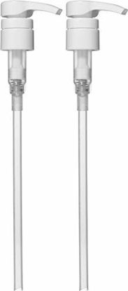 Picture of BAR5F Universal Dispensing Pump | Shampoo and Conditioner Bottle Pump Dispenser | Fits 1L Bottles (33.8oz) With 1 Inch Neck | White | 2 Pack