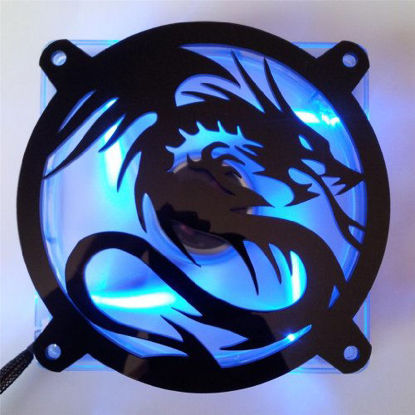 Picture of Custom Acrylic Flying Dragon Computer Fan Grill 120mm