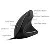Picture of Anker Ergonomic Optical USB Wired Vertical Mouse 1000/1600 DPI, 5 Buttons CE100