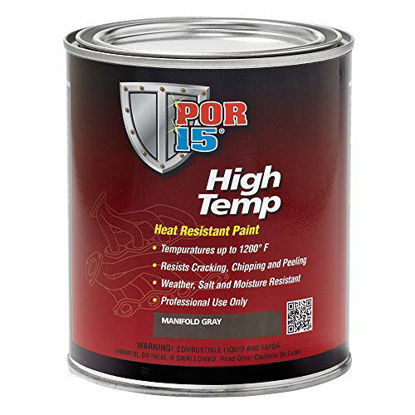 Picture of POR-15 High Temperature Heat Resistant Paint,Gray,8 Fluid Ounce