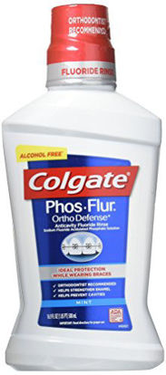 Picture of Colgate Phos-Flur Anti-Cavity Fluoride Rinse Mint 16.9 Fl oz (Pack of 3)