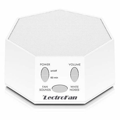 Picture of Adaptive Sound Technologies LectroFan Premium White Noise Sound Machine with 20 Unique Non-Looping Fan and White Noise Sounds and Sleep Timer, White, unscented, 1 Count