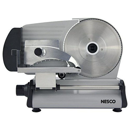 Picture of NESCO , Stainless Steel Food Slicer, Adjustable Thickness, 8.7", Silver