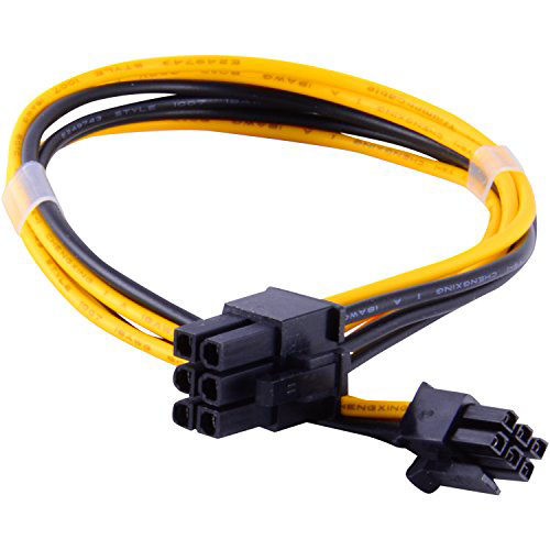thumbnail interactive-video image 1 of 6-Pin To Mini 6-Pin PCIe Power Cable Adapter For Mac Pro G5 Video Card 1 of 4
