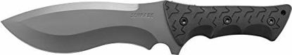 Picture of Schrade SCHF28 Little Ricky 14.1in S.S. Full Tang Knife with 7.9in Drop Point Recurve Blade and TPE Handle for Outdoor Survival, Camping and Bushcraft