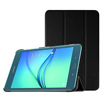 Picture of Fintie Slim Shell Case for Samsung Galaxy Tab A 8.0 (Previous Model 2015) - Super Slim Lightweight Standing Cover with Auto Sleep/Wake for Tab A 8.0 SM-T350/T355/P350/P355 2015, Black