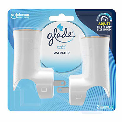 Picture of Glade PlugIns Air Freshener Warmer, Scented and Essential Oils for Home and Bathroom, Up to 50 Days on Low Setting, 2 Count