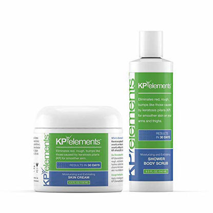 Picture of KP Elements Body Scrub & Exfoliating Skin Cream Set for Keratosis Pilaris - 12 fl. oz.