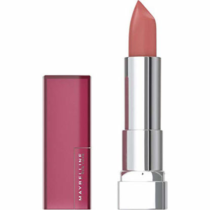 Picture of Maybelline Color Sensational Lipstick, Lip Makeup, Matte Finish, Hydrating Lipstick, Nude, Pink, Red, Plum Lip Color, Naked Coral, 0.15 oz. (Packaging May Vary)