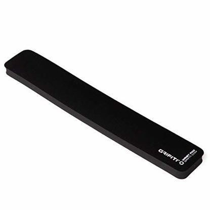 Picture of GRIFITI Fat Wrist Pad 17 x 2.75 x 0.75 Inch Black is a Thinner Wrist Rest for Standard Keyboards and Mechanical Keyboards Black Nylon Surface