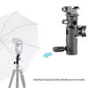 Picture of Neewer Professional Universal E Type Camera Flash Speedlite Mount Swivel Light Stand Bracket with Umbrella Holder for Canon Nikon Pentax Olympus and Other Flashes, Studio Light, LED Light(2 Pack)