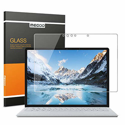 Picture of Megoo Screen Protector for Surface Laptop 3 13.5 Inch, Tempered Glass/Easy Installation/Ultra Clear Screen, Compatible for Microsoft Surface Laptop 3/2/1-13.5 Inch