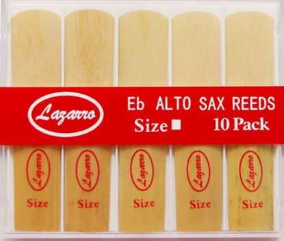 Picture of Lazarro AR-L-2.5 Alto Saxophone Sax Reeds Size 2.5, Strength 2 1/2, Box of 10 - All Sizes Available