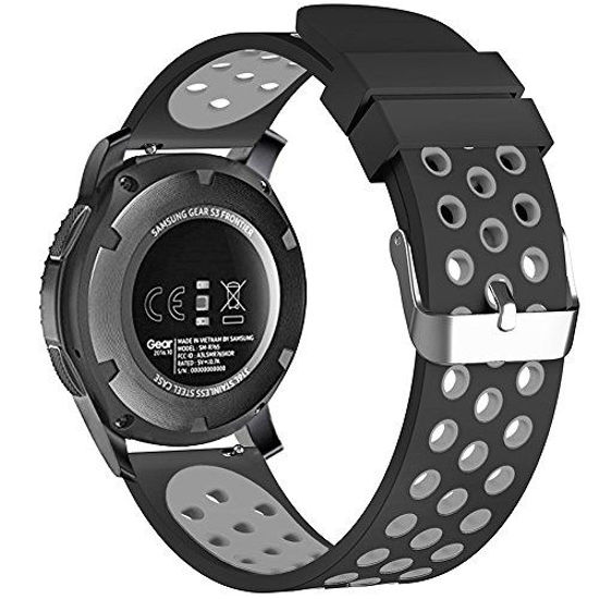 WITHit Band Kit for Samsung Galaxy Watch 46mm, Gear S3, Gear S3 Frontier, and Sport, Black