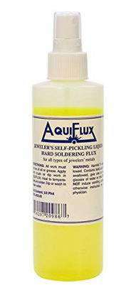 Picture of Aquiflux Self Pickling Flux for Precious Metals Gold Silver Jewelry and Hard Soldering 8 Oz (Half Pint)