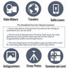 Picture of Bluetooth Long Selfie Stick- Super Length Lightweight Extendable Pole from 20'' to 118 Built-in Wireless Remote Shutter Grip Holder Mount Compatible iPhone Samsung Android Cell Phone(Blue)