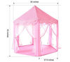 Picture of Wilwolfer Princess Castle Play Tent for Girls Large Kids Play Tents Hexagon Playhouse with Star Lights Toys for Children Indoor Games (Pink)