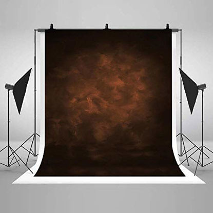 Picture of COMOPHOTO Brown Texture Photo Backdrop Abstract Retro Portrait Pictures Background for Photography 5x7ft