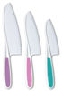 Picture of Tovla Jr. Knives for Kids 3-Piece Nylon Kitchen Baking Knife Set: Children's Cooking Knives in 3 Sizes & Colors/Firm Grip, Serrated Edges, BPA-Free Kids' Knives (colors vary for each size knife)