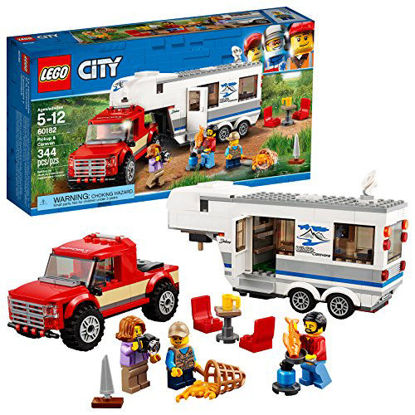 Picture of LEGO City Pickup & Caravan 60182 Building Kit (344 Pieces)