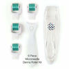 Picture of Derma Roller Microneedle 6 Piece Kit [DERMAROLL by Prosper Beauty] Face Roller with 4 Replaceable Heads Exfoliation Microdermabrasion Micro Derma Skin Care Tool Dermaplaning Dermapen Microneedling