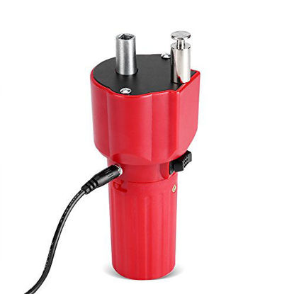 Picture of Fdit Barbecue Motor 1.5 V Red Solid Construction Barbecue Grill Rotator Motor BBQ Holder Roast Bracket Accessory (with USB Wire)