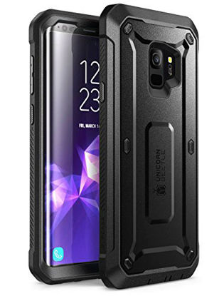 Picture of SUPCASE Unicorn Beetle Pro Series Case Designed for Galaxy S9 (NOT PLUS), with Built-In Screen Protector Full-body Rugged Holster Case for Galaxy S9 (2018 Release) (Black)