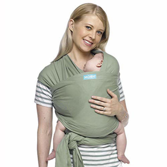 Picture of Moby Wrap Baby Carrier | Classic | Baby Wrap Carrier for Newborns & Infants | #1 Baby Wrap | Go to Baby Gift | Keeps Baby Safe & Secure | Adjustable for All Body Types | Perfect for Mom & Dad | Pear