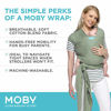 Picture of Moby Wrap Baby Carrier | Classic | Baby Wrap Carrier for Newborns & Infants | #1 Baby Wrap | Go to Baby Gift | Keeps Baby Safe & Secure | Adjustable for All Body Types | Perfect for Mom & Dad | Pear