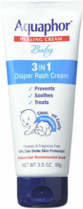 Picture of Aquaphor Baby Healing Cream 3 In 1 Diaper Rash 3.5 Ounce (100ml)