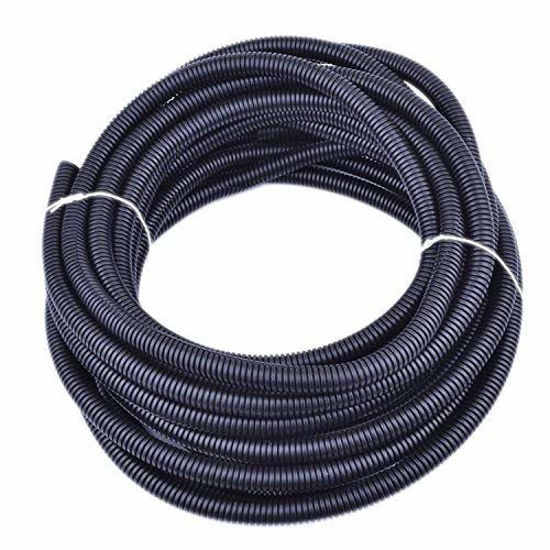 Picture of 30 ft Dog Cat Cord Protector Cable Protect Electric Wires Covers Long Split Wire Loom Tubing Prevent Chewing for Dog Cat Puppy Pet Rabbit (Ordinary Cord)