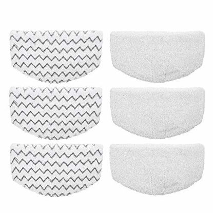 Picture of Aunifun 6 Pcs Washable Steam Mop Pads Replacement for Bissell Powerfresh 1940 Series, 1544A, 2075A, 1440, 1940W, 19404, 1806, 1940A, 5938, 19408, 1940Q