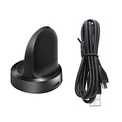 Picture of Emilydeals Compatible with Gear S3 Charger, Gear S3 Smart Watch Charging Cradle Dock for Samsung Gear S3 Classic/Frontier Smart Watch (Black)