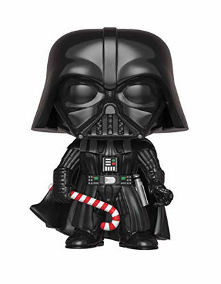 Picture of Funko Pop Star Wars: Holiday - Darth Vader with Candy Cane (Styles May Vary) Collectible Figure, Multicolor