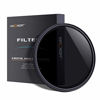 Picture of K&F Concept 55mm Slim HD Multi-Coated Variable Polarizing Fader ND Neutral Density Adjustable ND2 to ND400 Lens Filter for Digital Cameras + Cleaning Cloth
