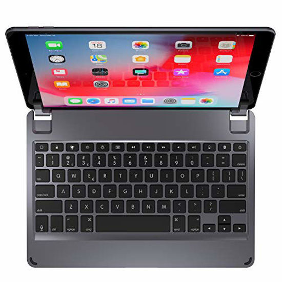 Picture of Brydge 10.5 Keyboard for iPad Air (2019) | Aluminum Bluetooth 4.2 Keyboard with Backlit Keys (Space Gray)