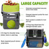 Picture of Dog Treat Pouch Pet Training Bag for Small to Large Dogs, Treat Tote Carry Kibble Snacks Toys for Training Reward Walking, Metal Clip, Waist belt, Shoulder Strap, Poop Bag Dispenser, Clicker, Bowl