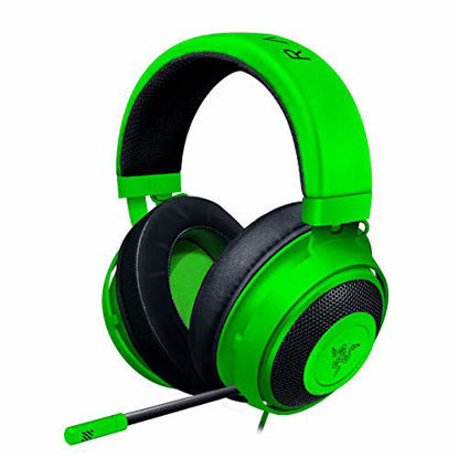 Picture of Razer Kraken Gaming Headset: Lightweight Aluminum Frame, Retractable Noise Isolating Microphone, For PC, PS4, PS5, Switch, Xbox One, Xbox Series X & S, Mobile, 3.5 mm Audio Jack - Green