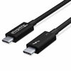 Picture of Plugable Thunderbolt 3 Cable 40Gbps Supports 100W (20V, 5A) Charging, 2.6ft / 0.8m USB C Compatible [Thunderbolt 3 Certified]