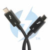 Picture of Plugable Thunderbolt 3 Cable 40Gbps Supports 100W (20V, 5A) Charging, 2.6ft / 0.8m USB C Compatible [Thunderbolt 3 Certified]