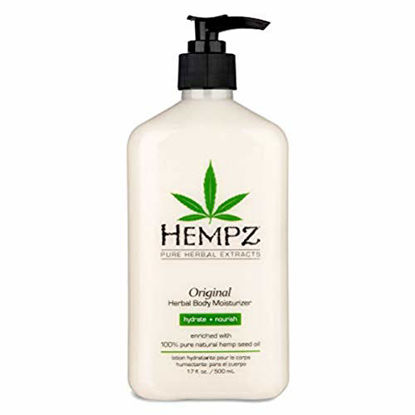 Picture of Original, Natural Hemp Seed Oil Body Moisturizer with Shea Butter and Ginseng, 17 Fl Oz