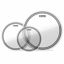 Picture of Evans EC2 Tompack, Clear, Standard (12 inch, 13 inch, 16 inch)