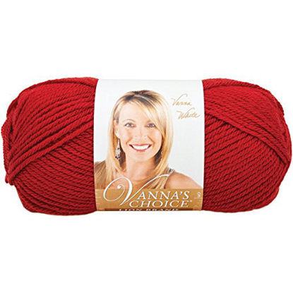 Picture of Lion Brand Yarn 860-180E Vanna's Choice Yarn, Cranberry