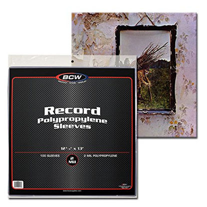 Picture of BCW 1-RSLV 33 RPM Record Sleeves (100 Count)