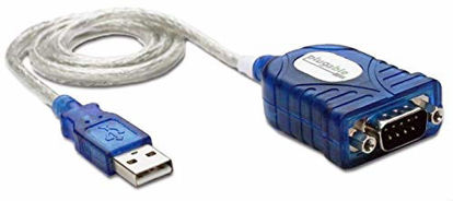 Picture of Plugable USB to Serial Adapter Compatible with Windows, Mac, Linux (RS-232DB9 Female Connector, Prolific PL2303HX Rev. D Chipset)